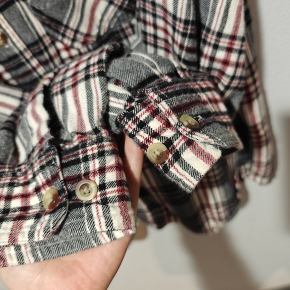 Woolrich Barn Chore Shirt Mens XL Plaid Button Down Long Sleeve Western - Picture 6 of 8